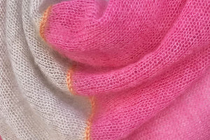 Dreieckstuch NEW SUGAR Pitaya, pink - beige